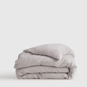 Quince light gray European Linen Duvet Cover King/Cal King